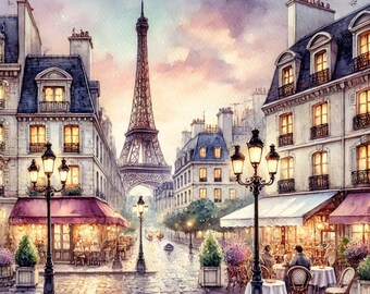 Póster Digital Imprimible París