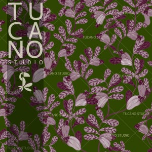 Patrón floral de anacardo, arte hecho a mano (descarga digital)