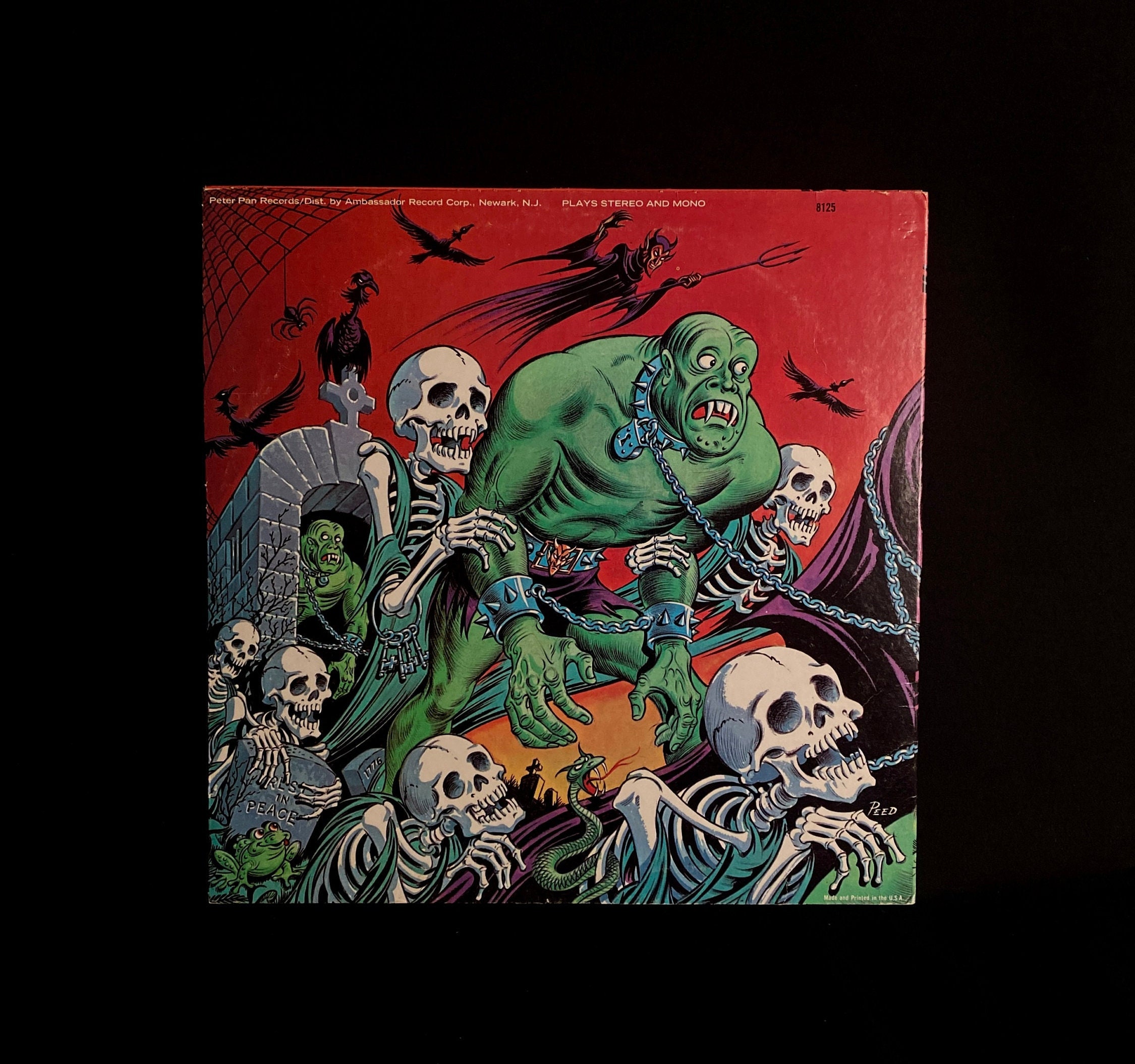 Vintage 1970s Ghostly Sounds Halloween Sound Effects Vinyl Record