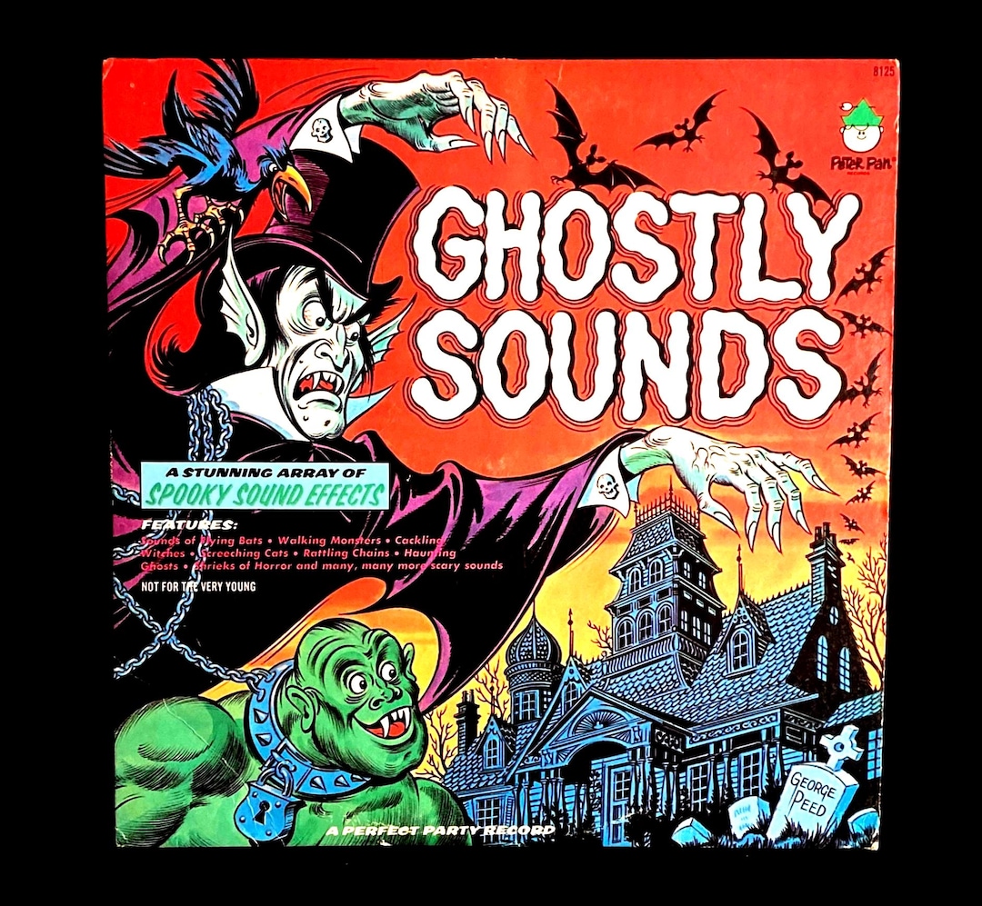 Vintage 1970s Ghostly Sounds Halloween Sound Effects Vinyl Record
