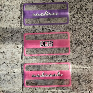Cash Envelopes *Starlight Glitter* Boarder with Banner Clear Cash Stuffing Envelopes