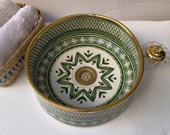 Exotische elegantie: extra versie Marokkaanse decoratieve wastafels voor een stijlvolle badkamer
