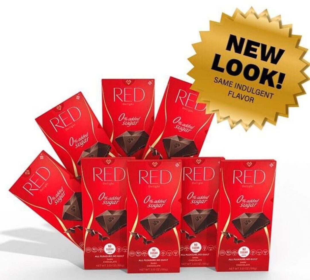 Dark Chocolate 100 G RED Gluten Free No Sugar Free Shipping Etsy
