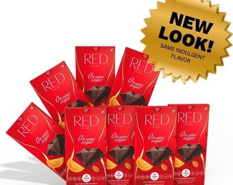 Dark chocolate with orange and almond 100 g Gluten free RED Free Shipping