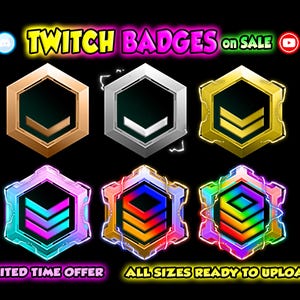 RANK sub badges, ARMY sub badges, twitch badges, twitch sub badge, sub badges twitch, badges twitch, twitch bit badges, game sub badges