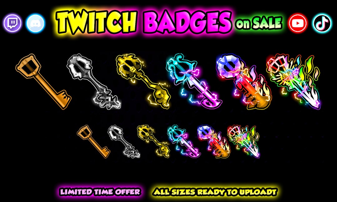 KEY Twitch Sub Badges: Magic Style Badges (digital Download) - Etsy
