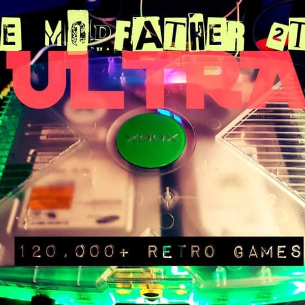 Original XBox 2TB (Black) "The Modfather Ultra", 100,000+ Retro Games