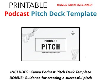 Podcast Pitch Deck Template Examples + How to write a podcast pitch