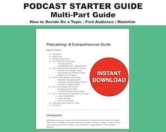 Rozpoczęcie podcastu eBook | Wybór niszy, planowanie treści, pomoc techniczna, monetyzacja i rozwój