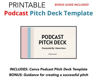 Podcast Pitch Deck Template Examples + How to write a podcast pitch