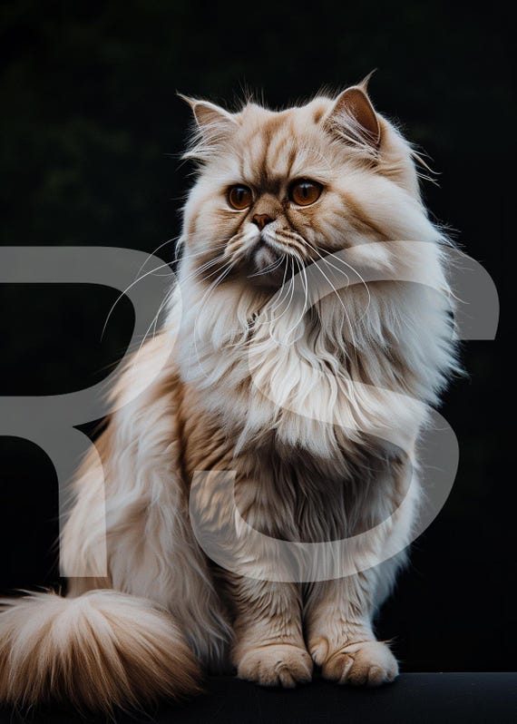 Gato persa Animales Descarga digital Decoración del hogar