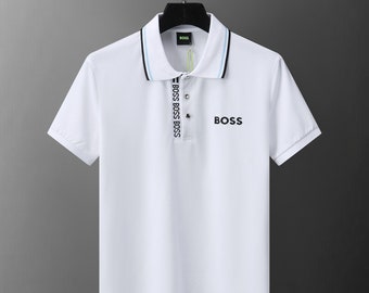 BOSS Hugo Herren Poloshirt - Weiß oder Schwarz - Gesticktes BOSS Logo - Größen M-3XL - Premium Materialien - Regular Fit