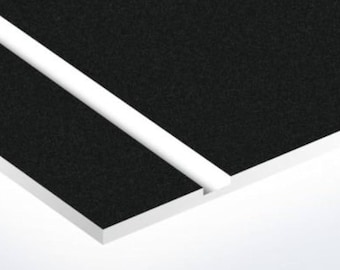 Lámina de plástico para grabado - ABS negro sobre blanco, 24" x 48" x 1/16", 1/8" o 3/16"