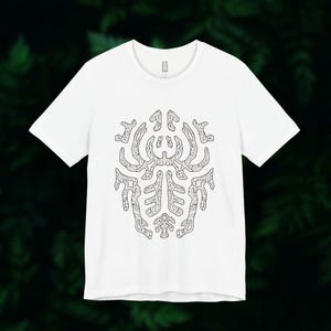 Graphic T-Shirt ~CULTIO~ |  Forest Spirituality Tee, Deep Forest Energy, Ethnic Patterns, Unisex Casual Wear, Meditation Apparel, Boho