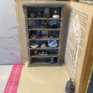 Book Nook minature diorama and treasures