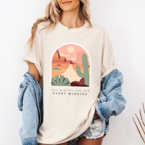 His mercies are new, every morning, lamentations, Christian shirt, religious shirt, bible verse, gift ideas, Christian gifts, catholic,