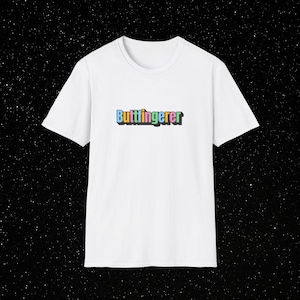 Bu ttfingerer Tee Funny Gift for Him, Unisex Softstyle T-Shirt, Humorous Graphic Shirt, Hilarious Men&#39;s Top, Sarcastic Joke Tee