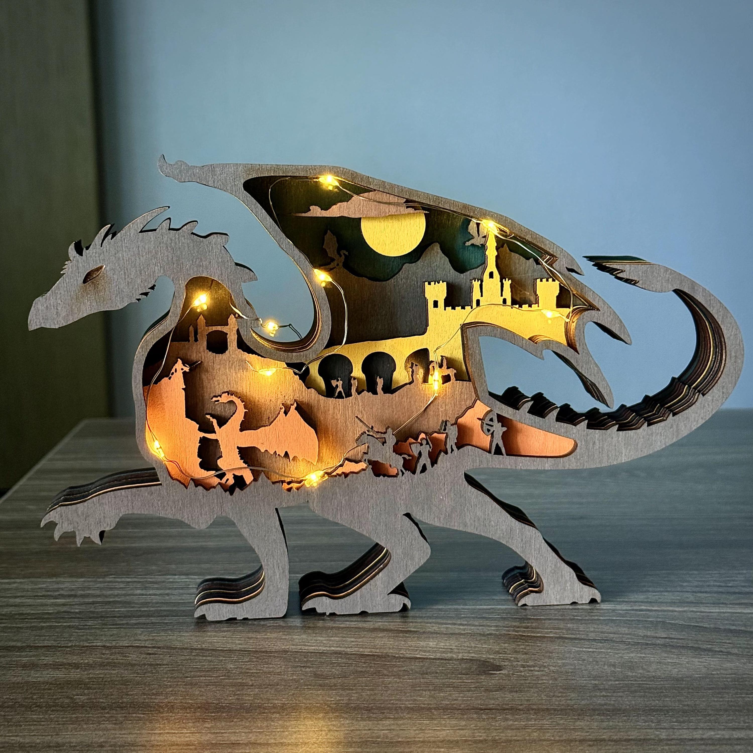 Wooden Dragon - Etsy Israel