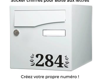 Number sticker for mailboxes, personalized number sticker, mailbox sticker