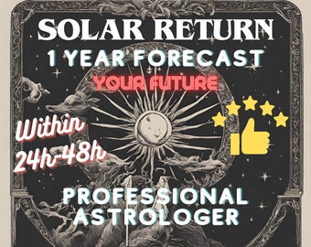 Solar Return Chart, Astrology reading, 1 Year prediction, Astrology Chart, Chart reading, astrological chart reading, personalized reading