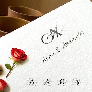 Modern Monogram in different A-combinations