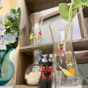Jarrón de cristal retro oficial de Studio Ghibli de Kiki, la aprendiz de bruja, enviado desde Japón. imagen 11