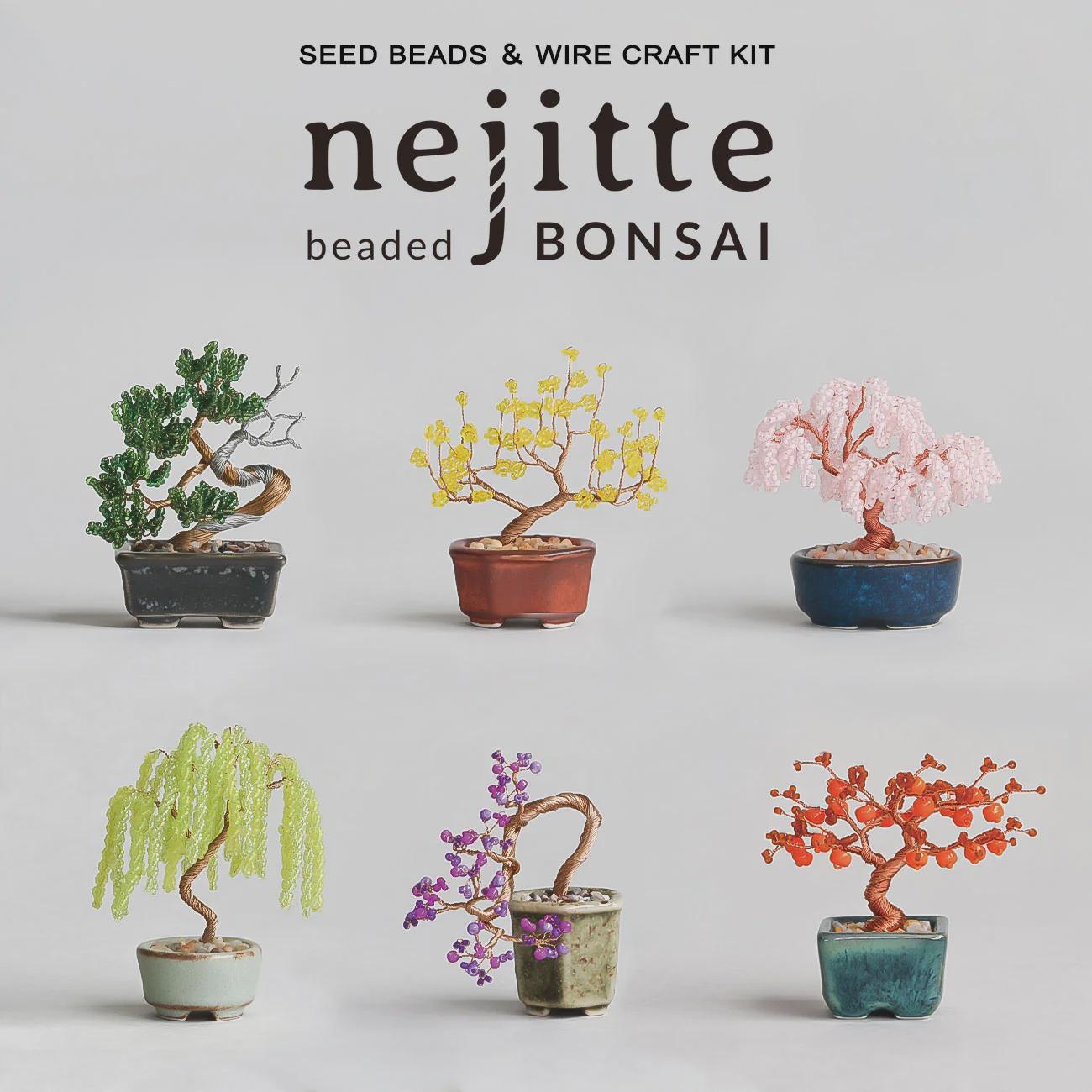 Nejitte Bead Bonsai Kit Wintersweet Miniature Japanese Craft