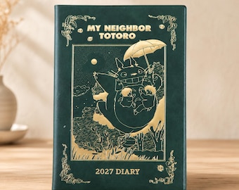 My Neighbor Totoro 2027 B6 Planner, Studio Ghibli Schedule Book with Satsuki and Mei