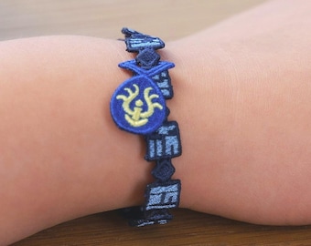 Pulsera de encaje "Castillo en el Cielo", dije de piedra voladora, bordado sin metal, oficial de Studio Ghibli