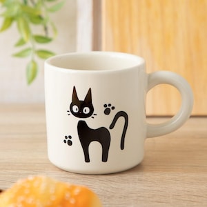 Kiki’s Delivery Service Jiji Mug, Kitchen Collection Ceramic Cup, Official Studio Ghibli