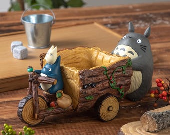 Capa para vaso de triciclo Totoro oficial do Studio Ghibli, 8,9 cm (3,5 polegadas), enviada do Japão.