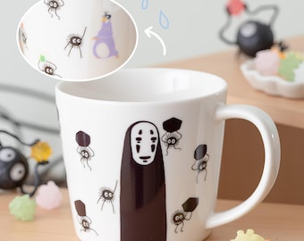 Spirited Away Color-Changing Mug, No-Face and Soot Sprites, Studio Ghibli, 300 mL