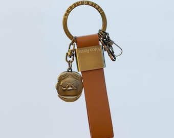 Official Studio Ghibli Porco Rosso Leather Keyring 3 Hooks Shipped from Japan