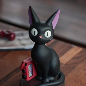 Official Studio Ghibli Kikis Delivery Service Jiji Porcelain Music Box Figurine image 3