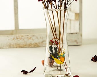 Official Studio Ghibli Kiki's Delivery Service Retro Glass Flower Vase Shipped From Japan