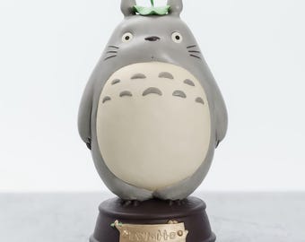 トトロの回転オルゴール 木製トトロ回転オルゴール、ジブリホームデコレーション、アニメ