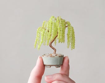 nejitte Perlen Bonsai Kit Willow Miniatur Japanisches Handwerk aus Japan