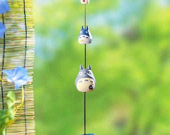 手作りのトトロ風鈴、トトロの部屋飾り、森の精霊トトロのホーム