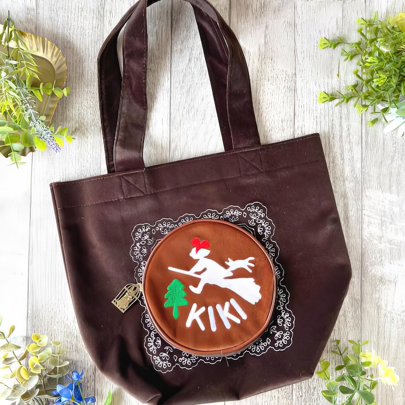 Studio Ghibli Kikis leveransservice Velour Mini Tote Bag bild 1