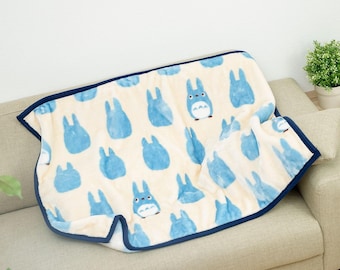 Official Studio Ghibli Totoro Silhouette Fleece Throw Blanket