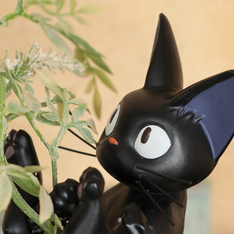 Studio Ghibli Official Kikis Delivery Service Jiji Cat Bud Vase Shipped From Japan image 2