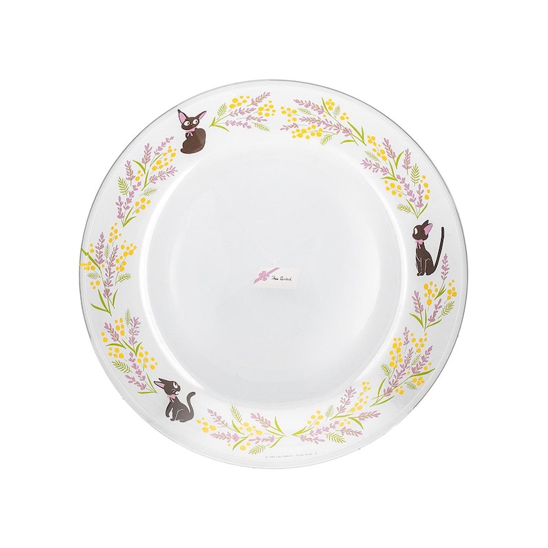 Official Studio Ghibli Kikis Delivery Service Jiji Glass Dessert Plate Shipped from Japan image 9