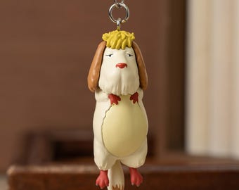 Official Studio Ghibli Howl's Moving Castle Heen Dangling Keychain Shipped from Japan
