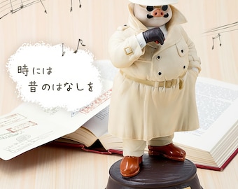 Caixa de Música Oficial de Porcelana Porco Rosso do Studio Ghibli, enviada do Japão.