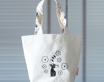 "Offizielle Studio Ghibli Kikis Lieferservice ""Jjiji"" Mini-Tasche aus Canvas