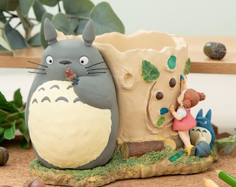 Offizielle Studio Ghibli Mein Nachbar Totoro Diorama Figur Pflanzkasten Mei Zeichnung aus Japan