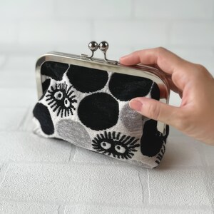 Official Studio Ghibli My Neighbor Totoro Soot Sprite Gobelin Kiss Lock Pouch image 2