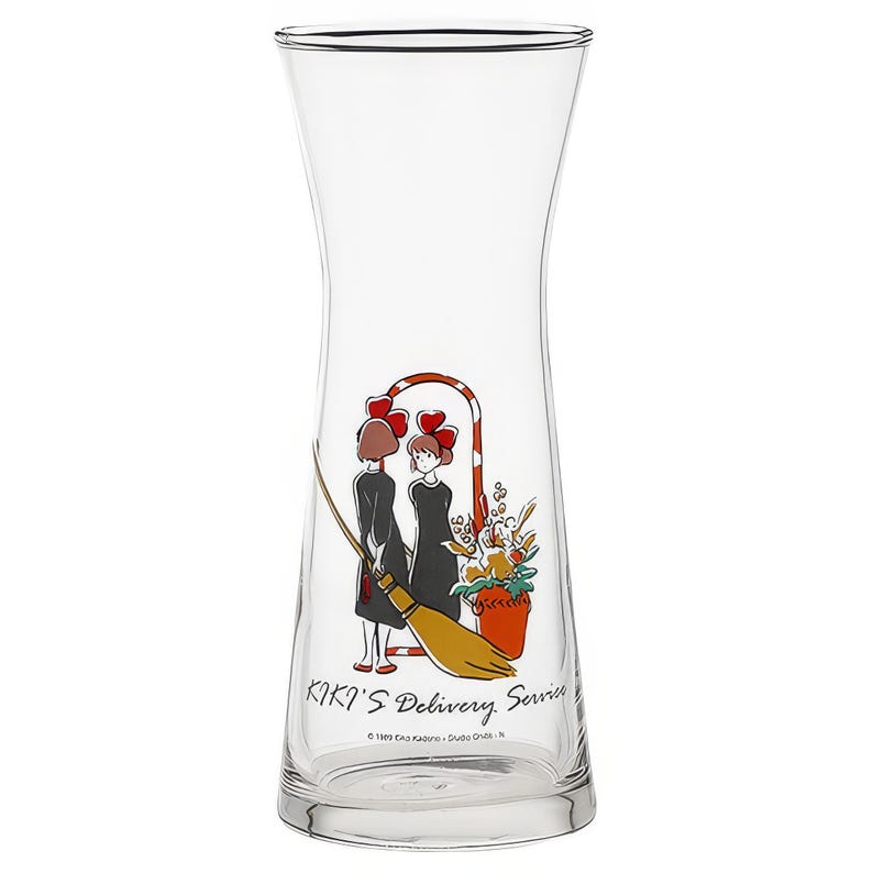 Jarrón de cristal retro oficial de Studio Ghibli de Kiki, la aprendiz de bruja, enviado desde Japón. imagen 3