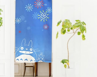 Totoro Noren Vorhang - Studio Ghibli Japanischer Wandbehang