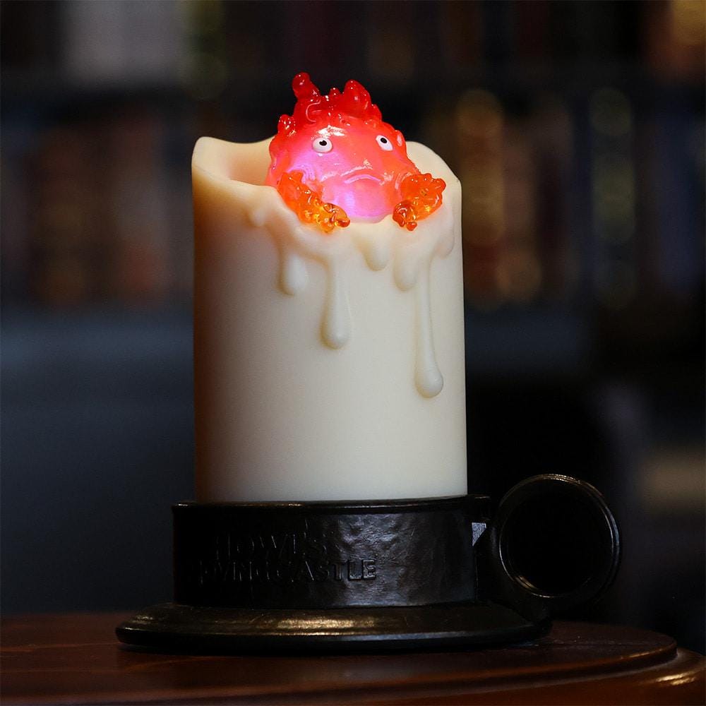 Official Studio Ghibli Howls Moving Castle Calcifer LED Candle Lamp ...